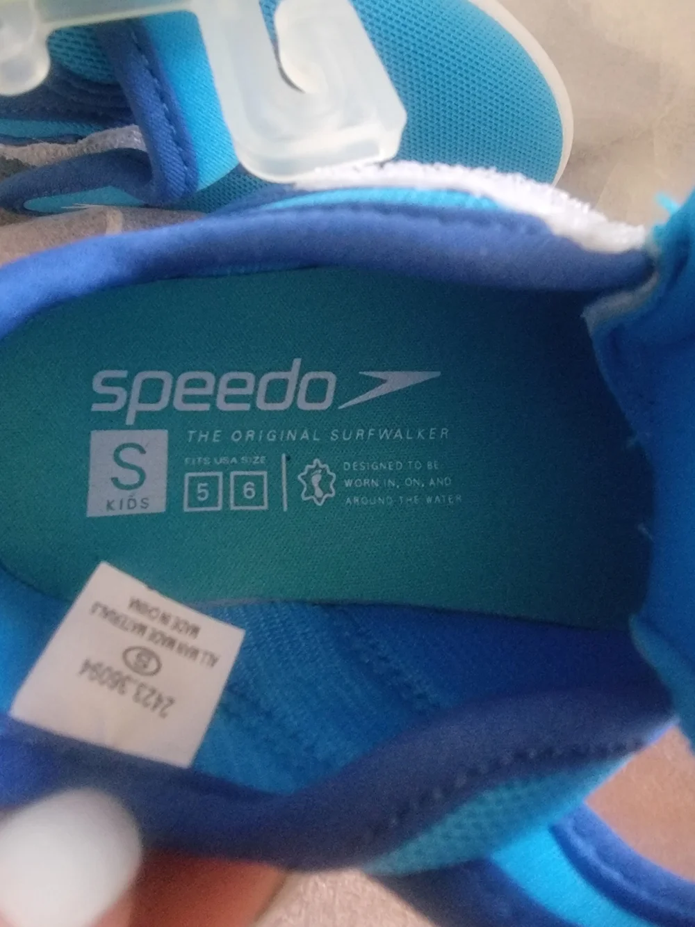 Speedo Kids' Shore Explorer Water Shoes - Blue Size Small (5/6)
